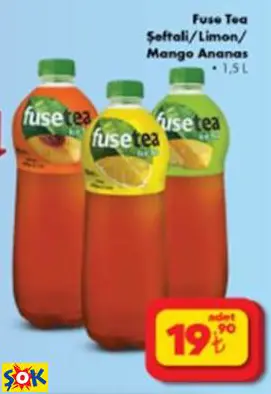 FUSE TEA ŞEFTALİ/LİMON/MANGO ANANAS 1,5LT FUSE TEA ŞEFTALİ/LİMON/MANGO ANANAS 1,5LT